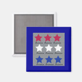Amerikademie Magnet (Vorderseite/Rückseite)