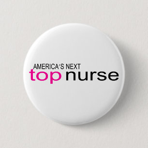 Amerikafolgende Spitzenkrankenschwester Button