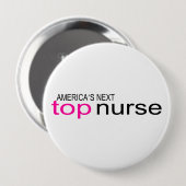 Amerikafolgende Spitzenkrankenschwester Button (Vorne & Hinten)