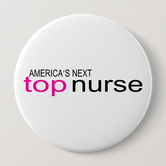 Amerikafolgende Spitzenkrankenschwester Button (Vorderseite)