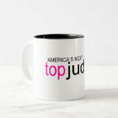 Amerikafolgender Spitzenrichter Zweifarbige Tasse (Vorderseite Links)