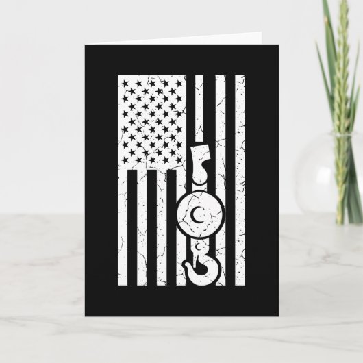 AMERIKAN FLAG US FLAG Kranbetreiber Karte (Vorderseite)