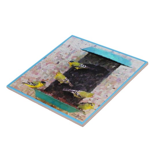 AMERIKAN GOLDFINCH TILE FLIESE (Seite)