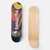 AMERIKAN GRAFFIT Personalisiertes Einhorn Skateboard (Vorderseite)
