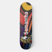 AMERIKAN GRAFFIT Personalisiertes Einhorn Skateboard (Vorderseite)