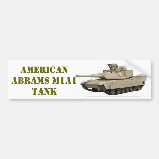 AMERIKAN M1A1 ABRAMS TANK AUTOAUFKLEBER (Vorne)