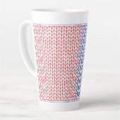 AMERIKAN STRICK hoch Latte Tasse (Linke Ecke)
