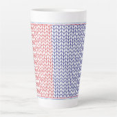 AMERIKAN STRICK hoch Latte Tasse (Vorderseite)