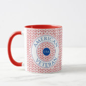 AMERIKAN VETERAN Red Combo Tasse (Links)