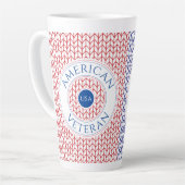 AMERIKAN VETERAN Tall Latte Tasse (Linke Ecke)