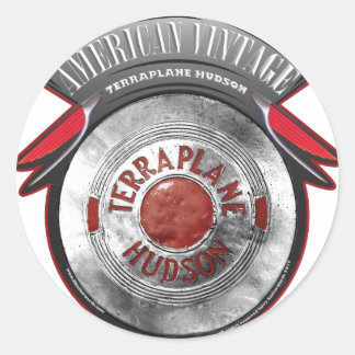 AMERIKAN VINTAG TERRA FLUGZEUG HUDSON RUNDER AUFKLEBER