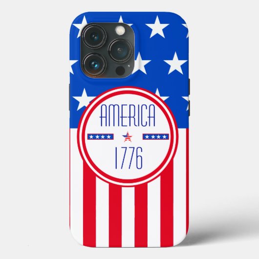 Amerikaner 1776 patriotisch Case-Mate iPhone hülle (Rückseite)