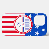 Amerikaner 1776 patriotisch Case-Mate iPhone hülle (Rückseite (Horizontal))
