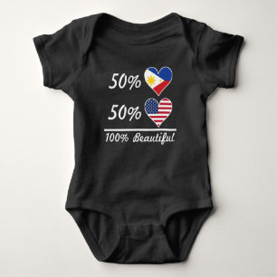 Amerikaner 50% Filipino-50% 100% schön Baby Strampler