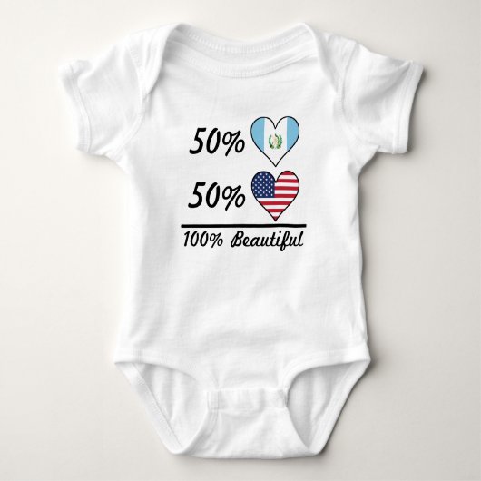Amerikaner 50% Guatemalteke-50% 100% schön Baby Strampler (Vorderseite)