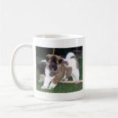 Amerikaner-Akita-Hündchen Kaffeetasse (Links)