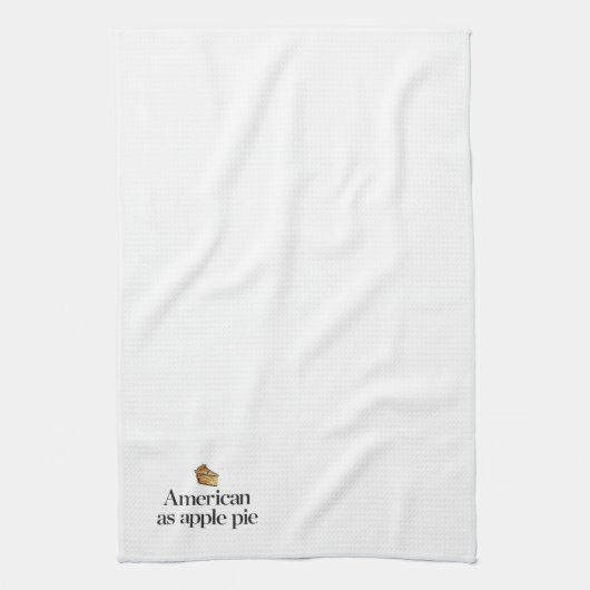 Amerikaner als Apfelkuchen Handtuch (Vertikal)