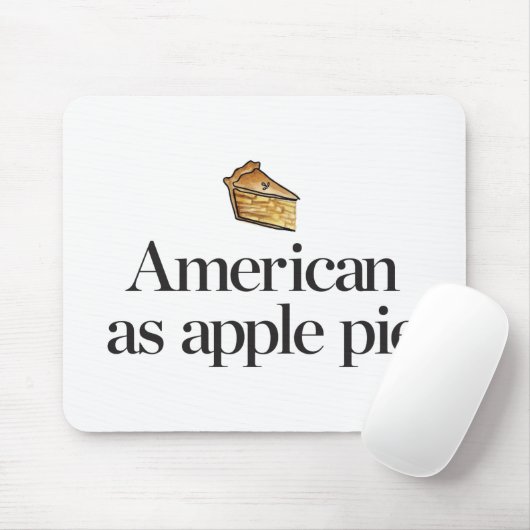Amerikaner als Apfelkuchen Mousepad (Mit Mouse)