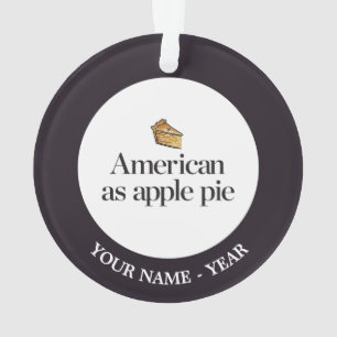 Amerikaner als Apfelkuchen Ornament