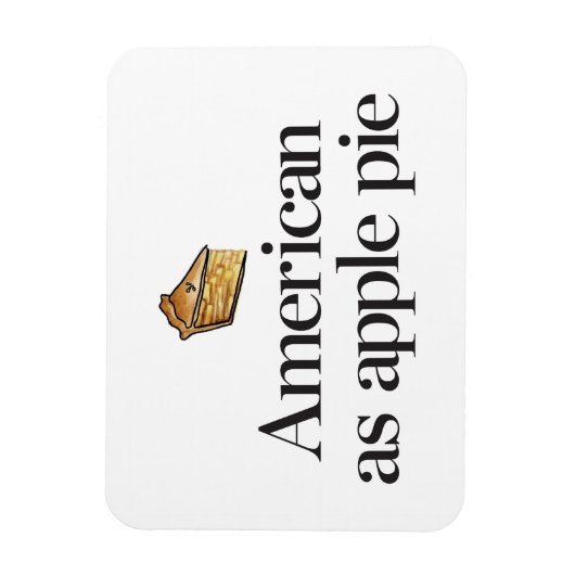 Amerikaner als Apple Pie Magnet (Vertikal)