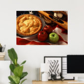 Amerikaner als Apple Pie Poster (Heimbüro)