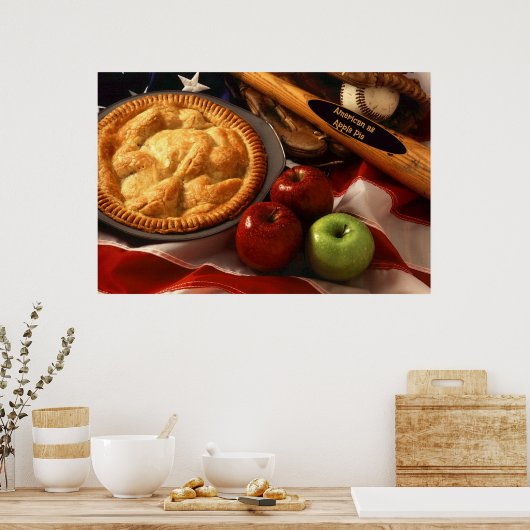 Amerikaner als Apple Pie Poster (Küche)