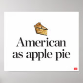 Amerikaner als Apple Pie Poster (Vorne)