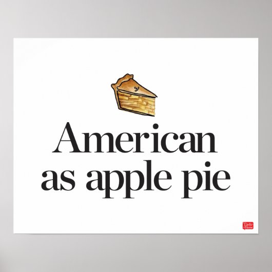 Amerikaner als Apple Pie Poster (Vorne)
