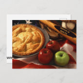 Amerikaner als Apple Pie Postkarte (Vorne/Hinten)