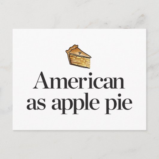 Amerikaner als Apple Pie Postkarte (Vorderseite)