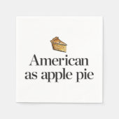 Amerikaner als Apple Pie Serviette (Vorderseite)