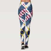 Amerikaner auf Azoren Leggings (Rückseite)