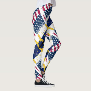 Amerikaner auf Azoren Leggings