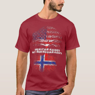 Amerikaner aufgewachsen mit Norwegischen Wurzeln N T-Shirt
