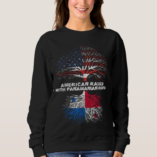 Amerikaner aufgewachsen mit Panamaanern Roots Pana Sweatshirt (Vorderseite)