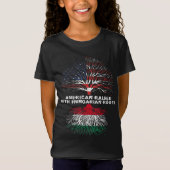 Amerikaner aufgewachsen mit Ungarn Roots Ungarn T-Shirt (Vorderseite)
