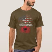 Amerikaner aufgezogen mit albanischen Roots Albani T-Shirt (Vorderseite)
