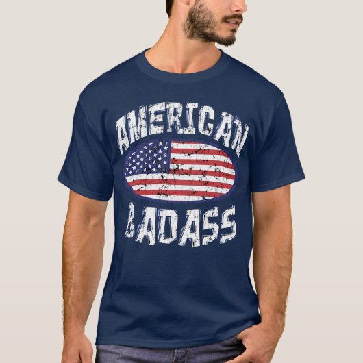 Amerikaner Badass T-Shirt (Vorderseite)