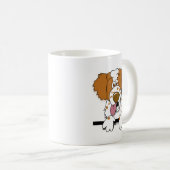 Amerikaner-Bretagnespaniel-Cartoon-HundeTasse Kaffeetasse (VorderseiteRechts)