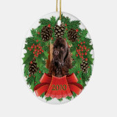 Amerikaner-Cocker Keramik Ornament (Rechts)