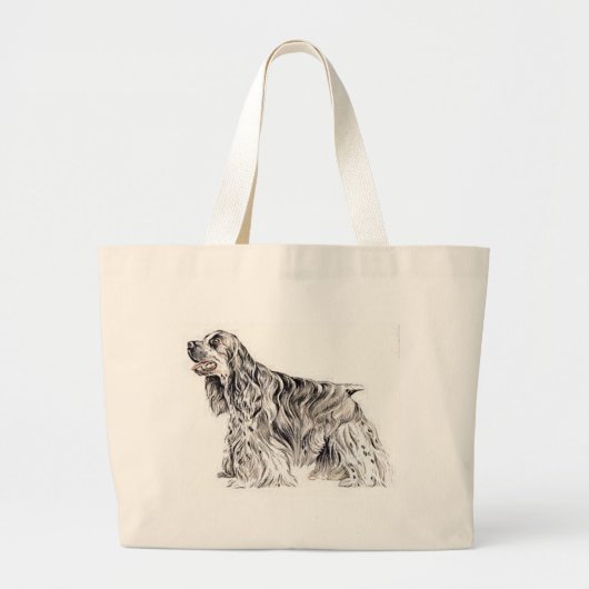 Amerikaner Cocker spaniel Jumbo Stoffbeutel (Vorne)