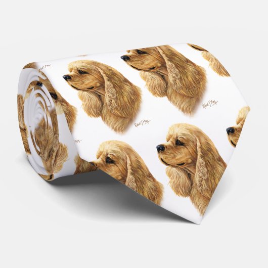 Amerikaner Cocker spaniel Krawatte (Gerollt)