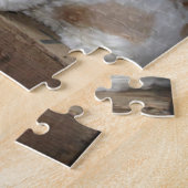 Amerikaner-cocker spanielsitzen puzzle (Seite)