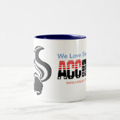 Amerikaner Cribbage Kongress-Stinktier-Schale Zweifarbige Tasse (Mittel)