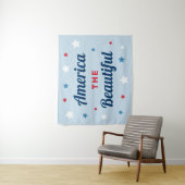 Amerikaner das schöne Blau 4. Juli Wandteppich (Beispiel)