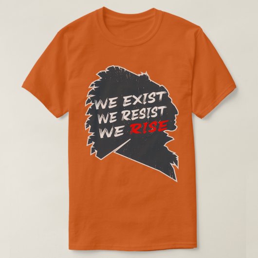 Amerikaner, die wir existieren, widersetzen wir un T-Shirt (Design vorne)