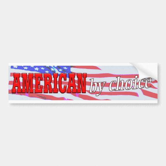 Amerikaner durch auserlesenen Autoaufkleber (Vorne)