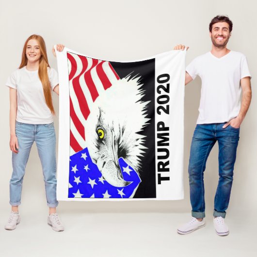 Amerikaner Eagle Donald Trump des Trumpf-2020 Fleecedecke (Beispiel)