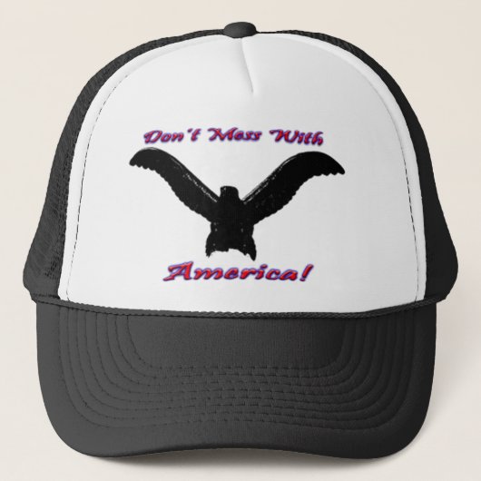 Amerikaner-Eagle-Hut Truckerkappe (Vorderseite)