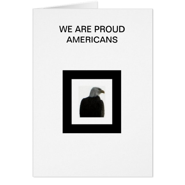 AMERIKANER EAGLE MIT DER AMERIKANISCHEN FLAGGE (Vorne)